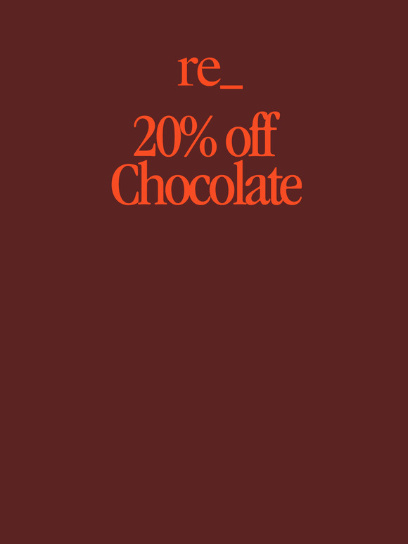 20% off Chocolate