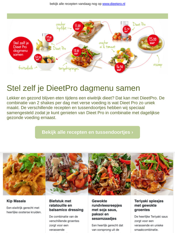 ★ Gratis Recepten van Dieet Pro
