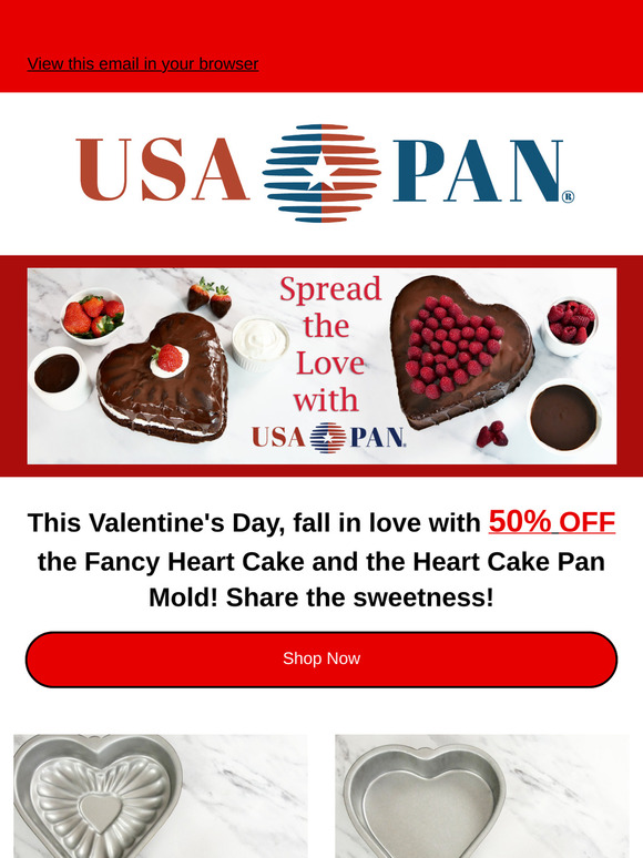 💕 Heart Cake Pans at 50% Off – Just in Time for Valentine's!