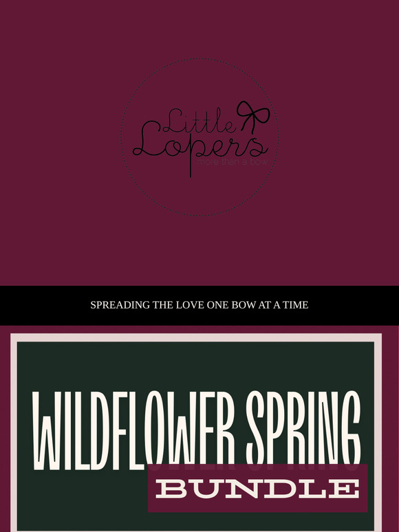 Wildflower Bundle = Spring’s Cutest Drop! 🎀🌸