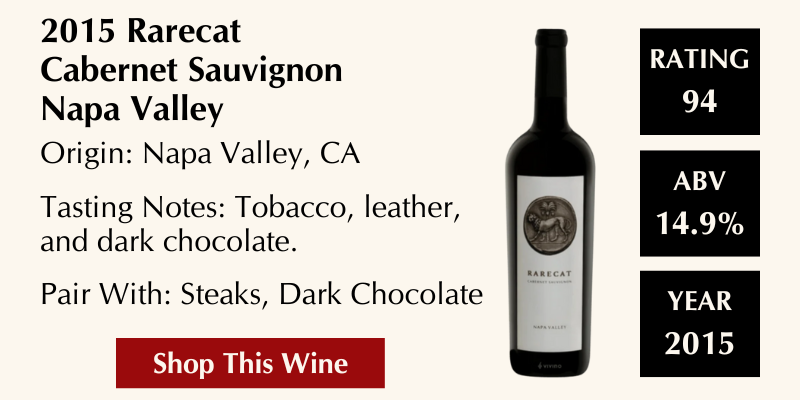 2015 Rarecat Cabernet Sauvignon Napa Valley