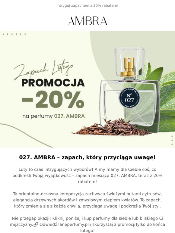 Zakochaj się w zapachu lutego i zaoszczędź 20%!