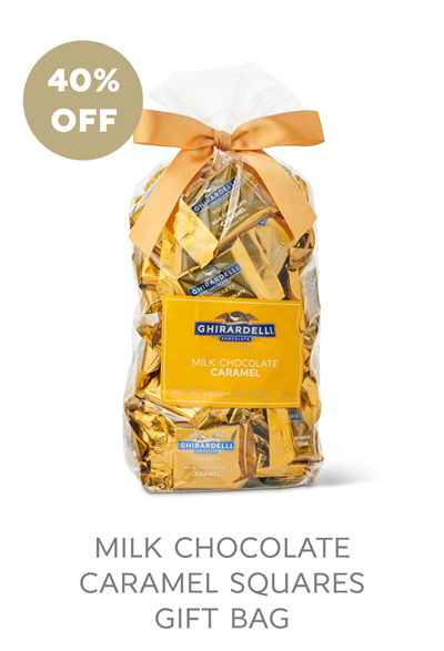 Milk Chocolate Caramel Squares Gift Bag