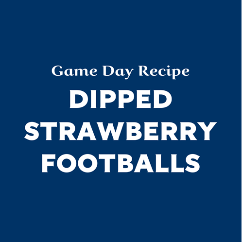 Dipped Strawberry Footballs