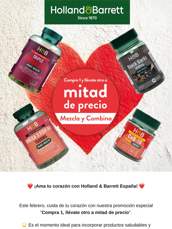 ❤️ ¡Ama tu corazón con Holland & Barrett España! ❤️