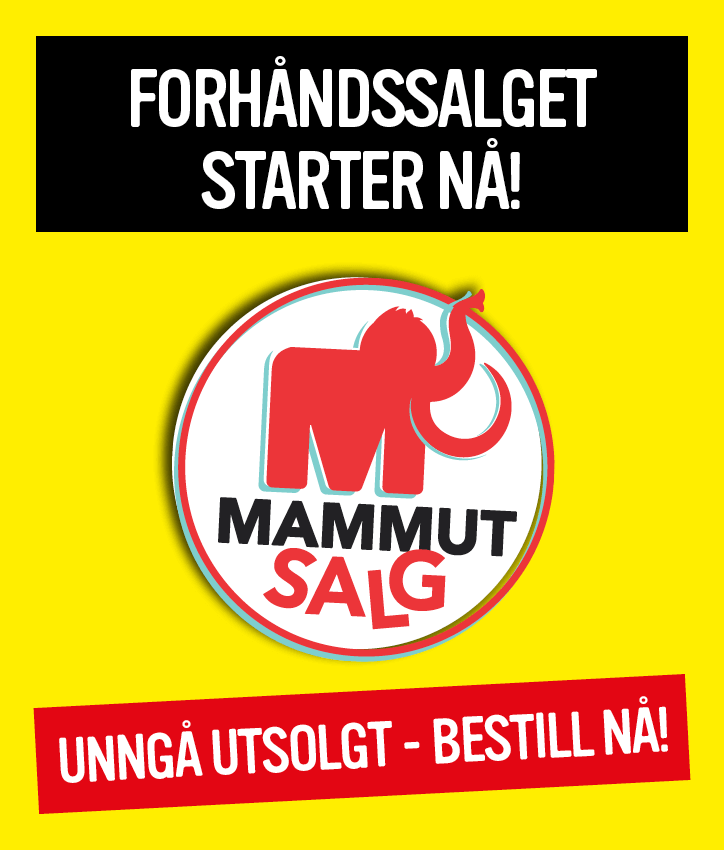 Årets største boksalg! Sikre deg dine Mammutfavoritter ved å forhåndsbestille nå.