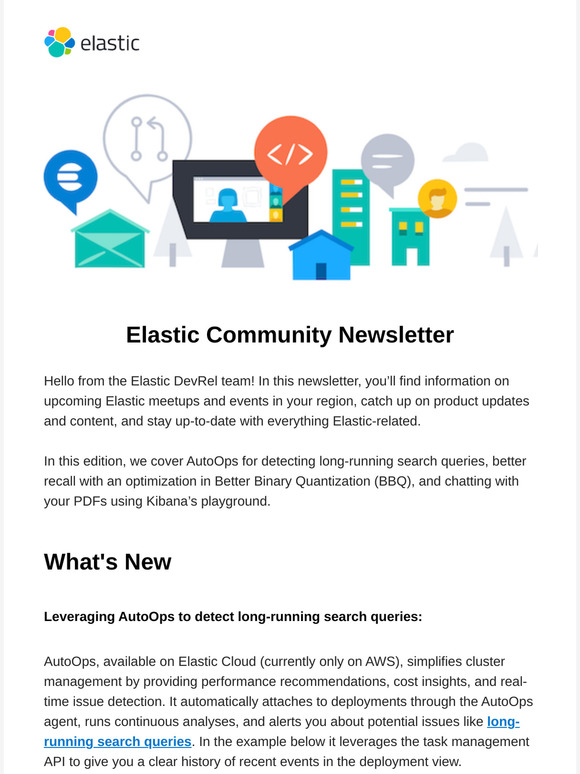 Elastic Community Newsletter