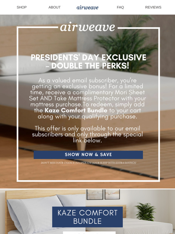 Sleep Better with a Complimentary Kaze Comfort Bundle!💤