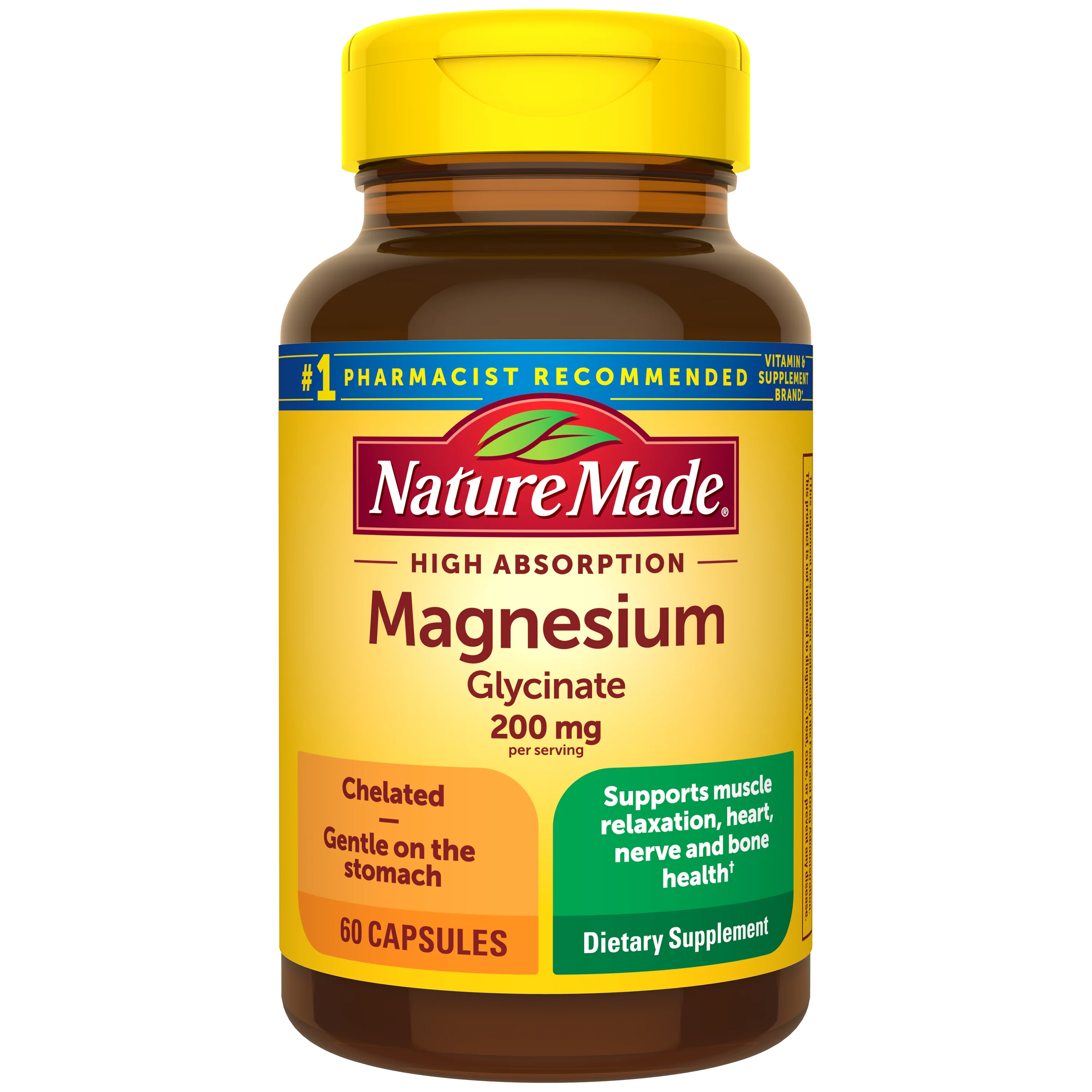 Image of High Absorption Magnesium Glycinate Capsules 200 mg