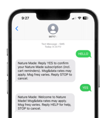 TEXT HELLO TO 90717 &rarr;