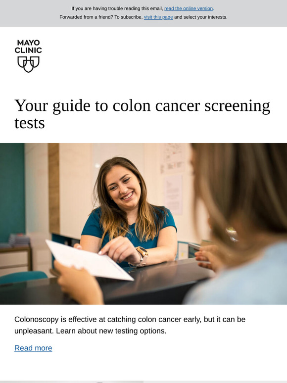 Your guide to colon cancer screening tests