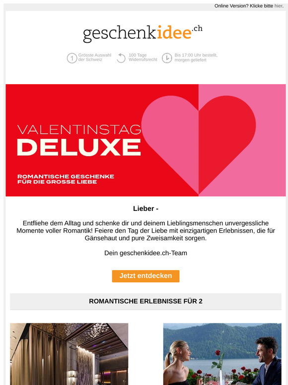 Tolle Erlebnisse für 2 💌