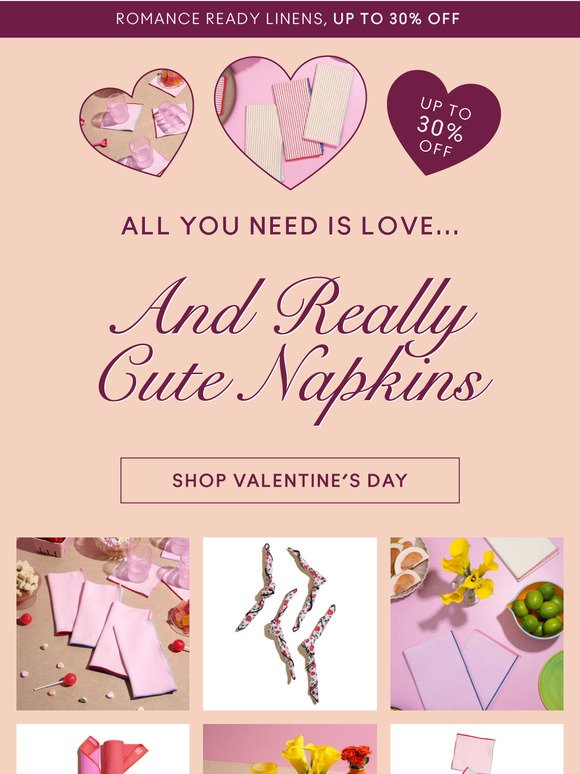Love + Linens Are In The Air 💘