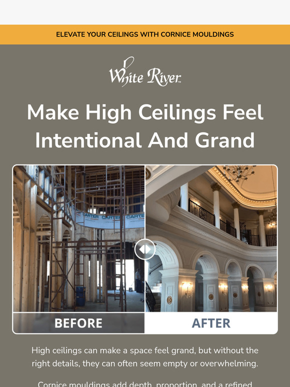 Ceilings looking a little unfinished? Try this!