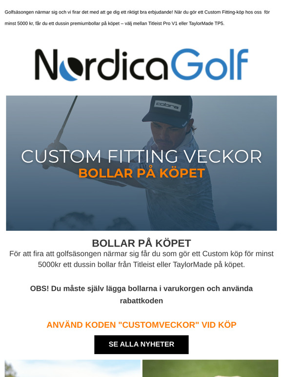 CUSTOM VECKOR: Bollar på köpet 🏌
