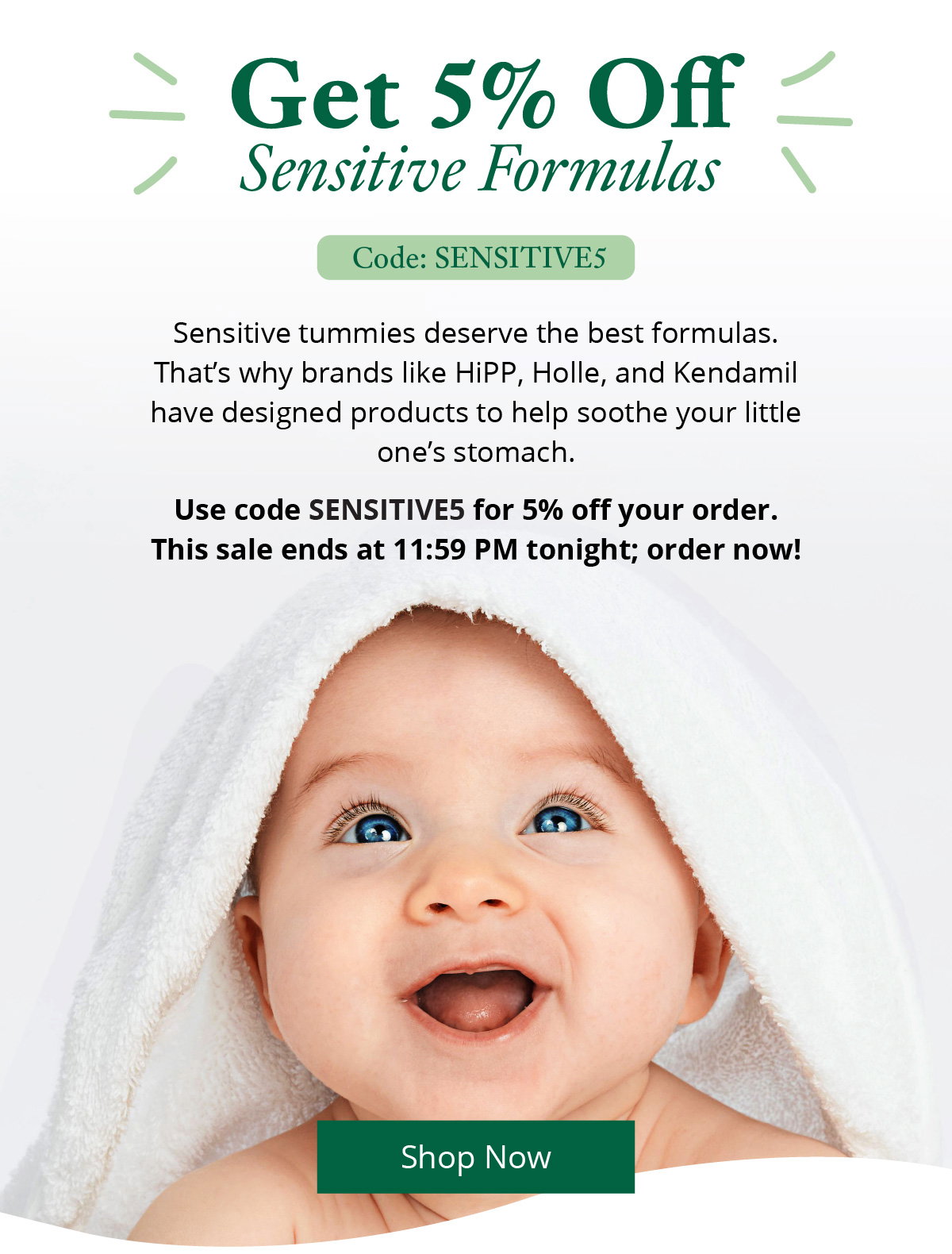 Get 5% Off Sensitive Formulas | Code Sensitive5