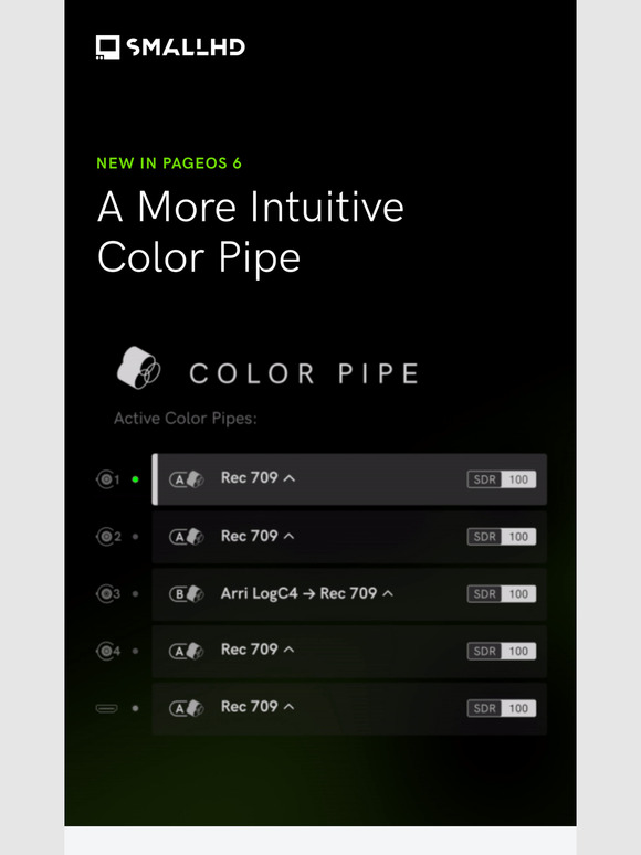 PageOS 6 | Improved Color Pipe | Livegrade Integration