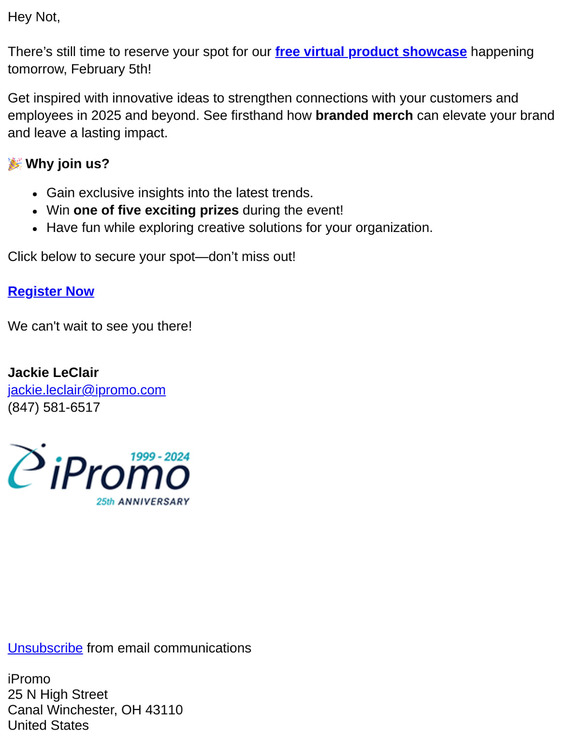 🚨 Last chance to register: 2025 Product Showcase Webinar