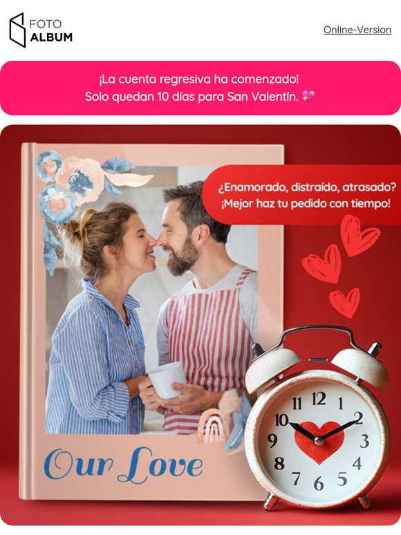Información de entrega para San Valentín