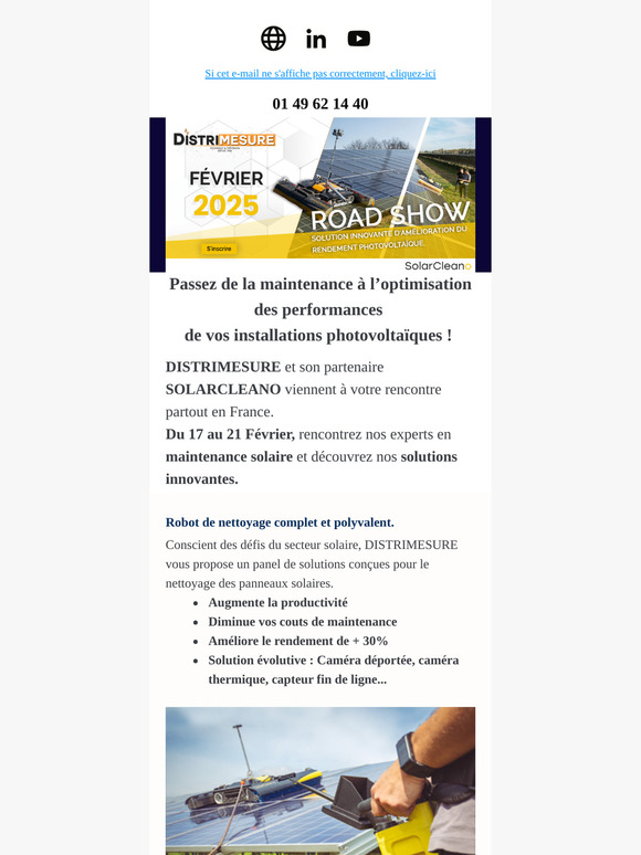 Road Show - Optimiser le rendement solaire en réduisant vos coûts - DISTRIMESURE