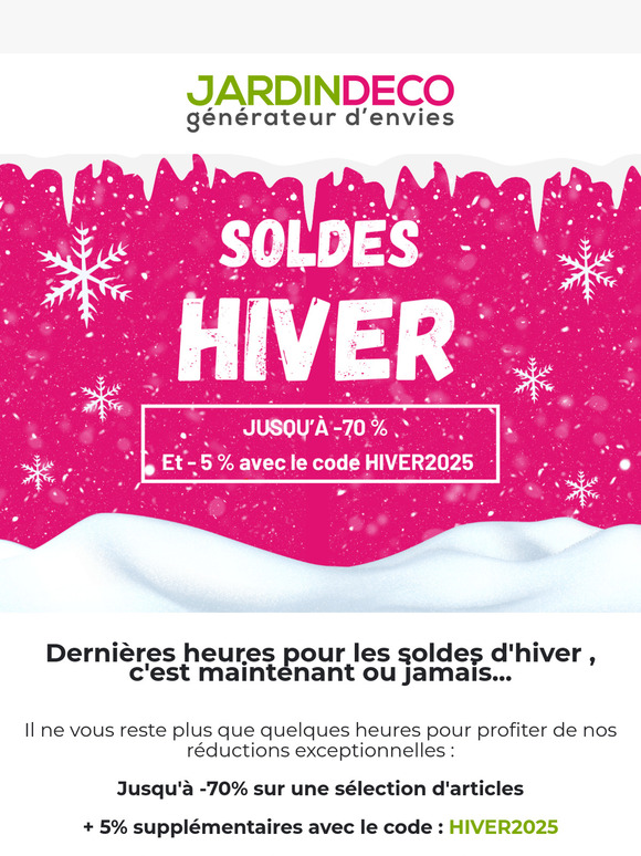 Plus que quelques heures pour profiter des soldes d'hiver