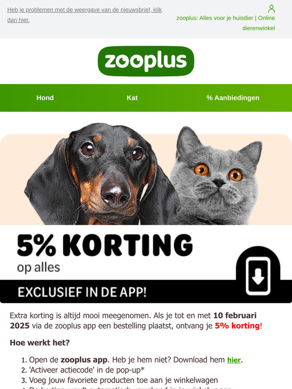 📱 Ontvang 5% korting in de app! 📱