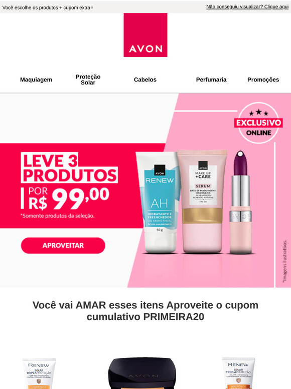 Leve 3 itens por apenas R$99