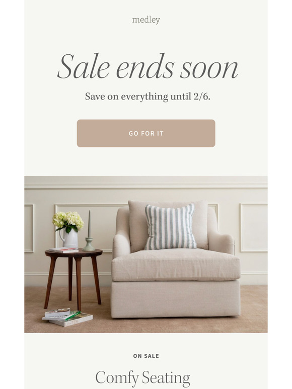 Go for it – sale ends soon!