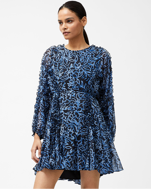 Anna Emina Chiffon Mini Dress