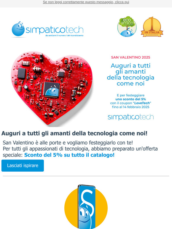 💖 San Valentino: 5% di Sconto per gli Amanti della Tecnologia! 💖