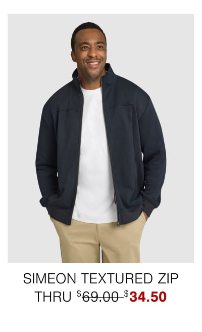 Simeon Textured Zip Thru