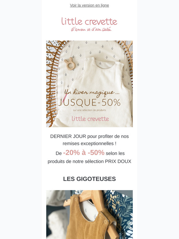 Jusque -50% : dernier jour ❄️