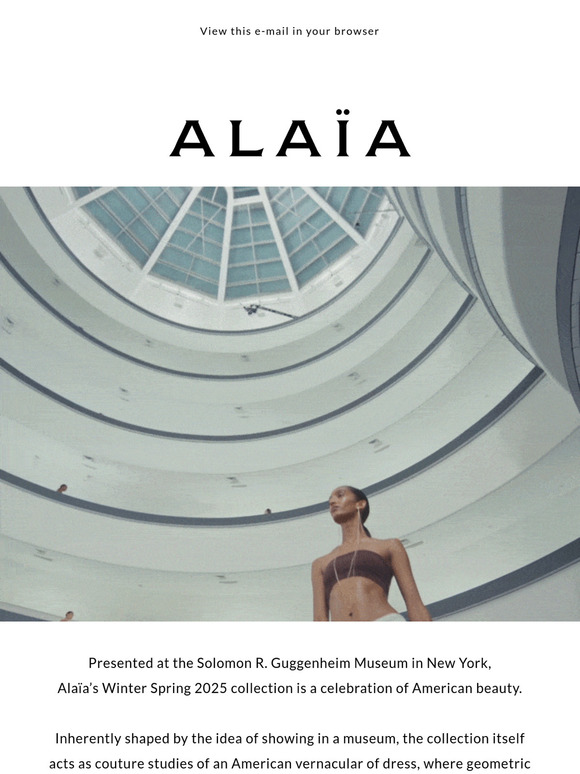 Alaïa: ALAÏA WINTER SPRING 2025 | Milled