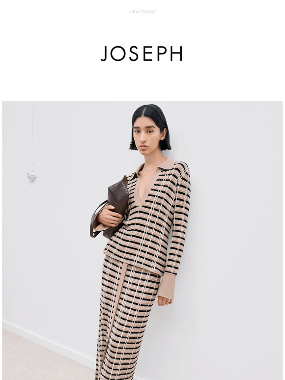 Checked merino wool separates