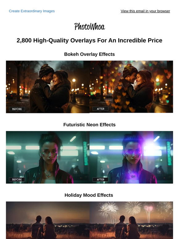 PhotoWhoa: [67% OFF] 2800+ Overlays 🪄 | Milled
