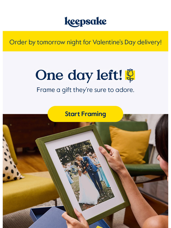 Order framed Valentines by tomorrow!
