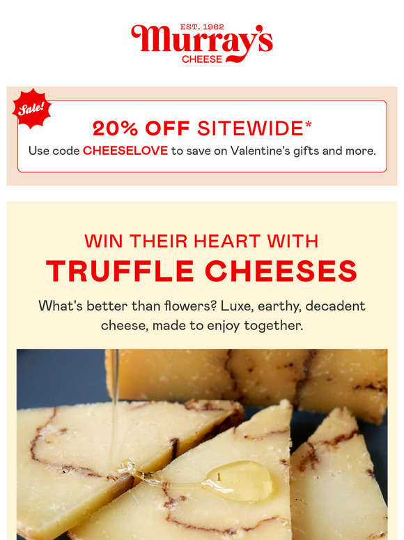 20% Off Luxe, Truffle-Studded Cheeses
