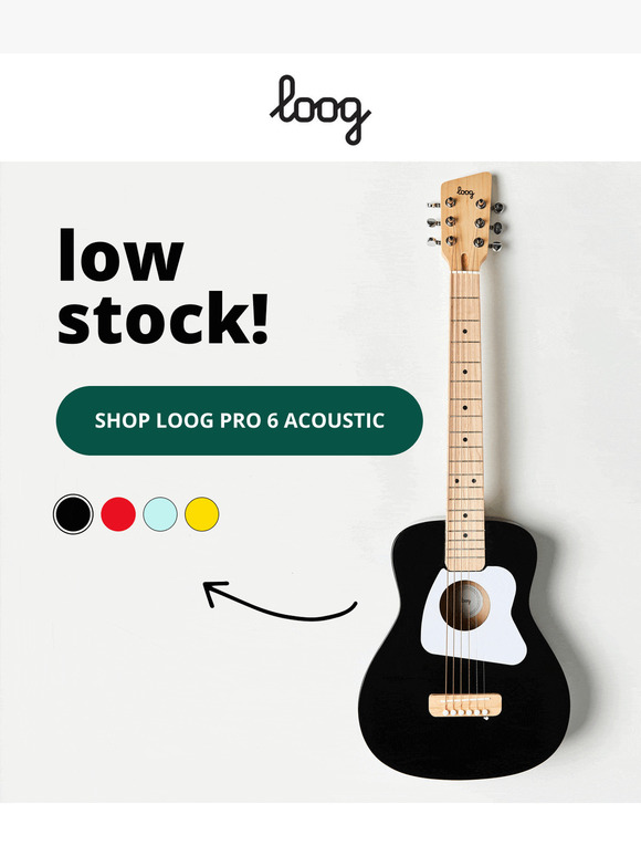 🚨Low stock alert: Loog Pro 6 Acoustic