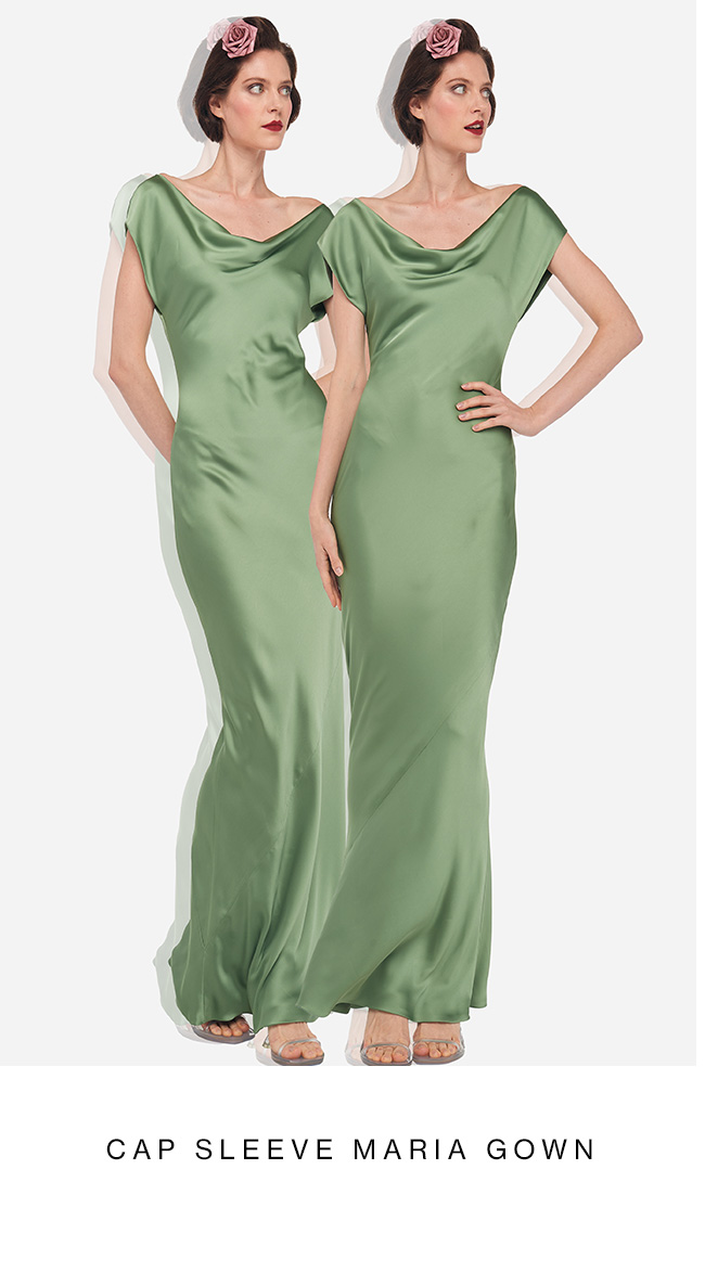 CAP SLEEVE MARIA GOWN