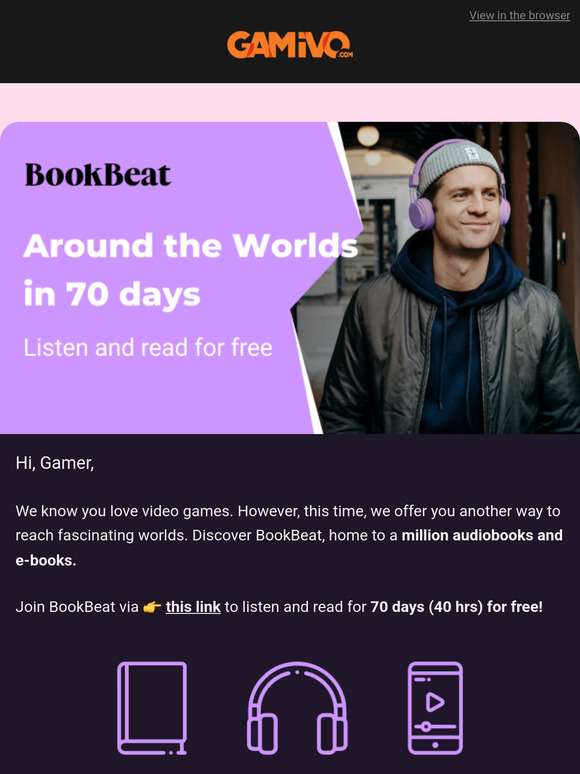 🎧📖 Join BookBeat and enjoy 70 days of free e-books and audiobooks