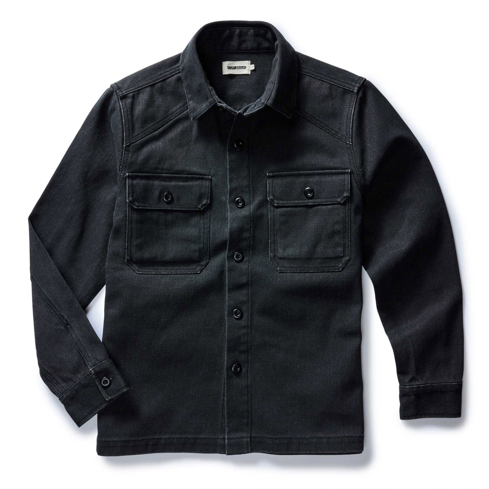 Image of The Shop Shirt in Coal Chipped Canvas