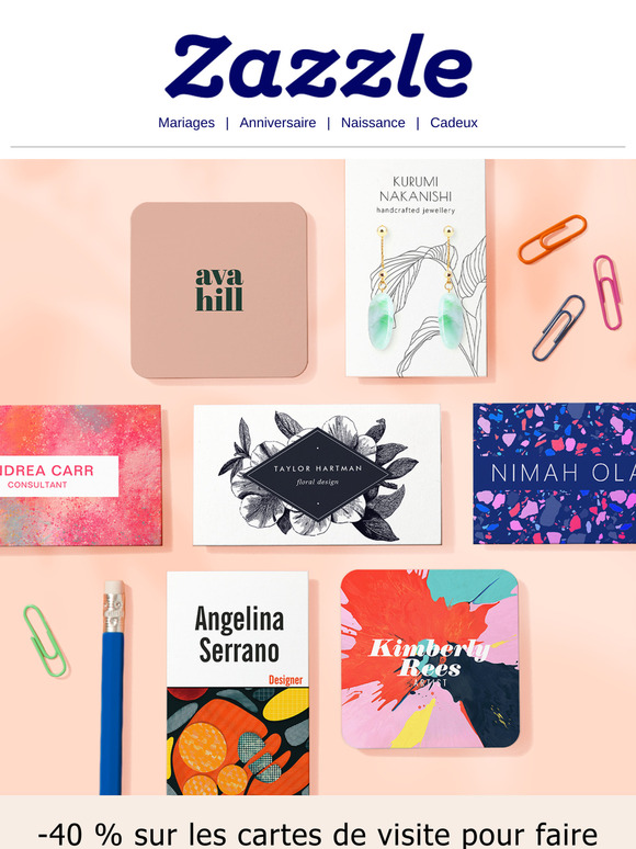 Boostez votre marque: -40% sur les cartes de visite