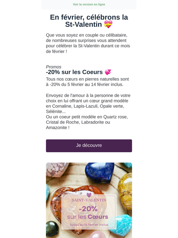 En février, célébrons la St-Valentin !
