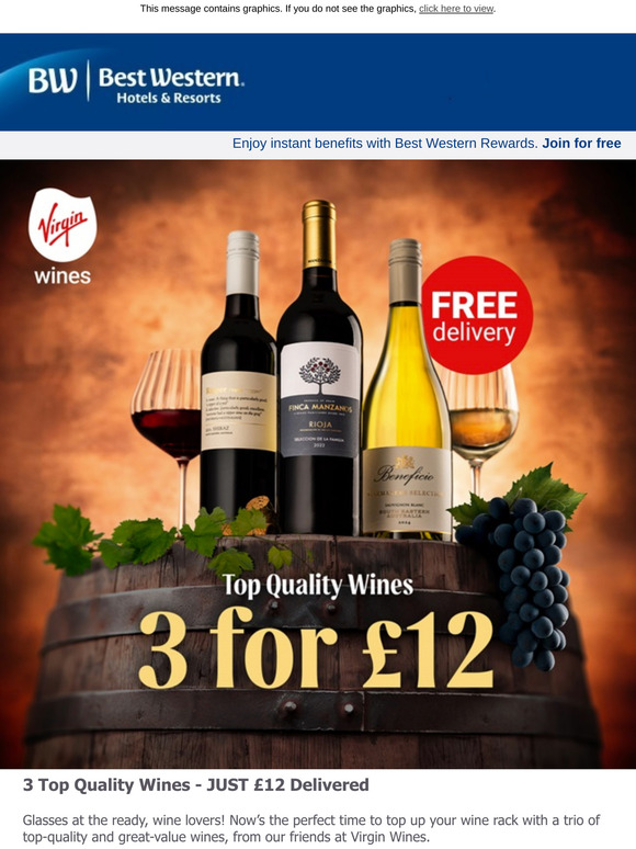 3 Top wines for just £12! 🍷