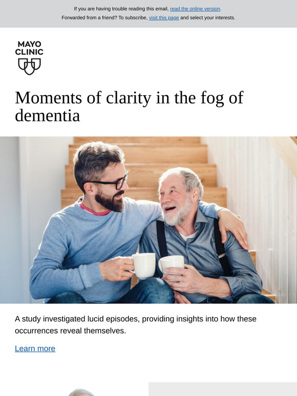 Moments of clarity in the fog of dementia