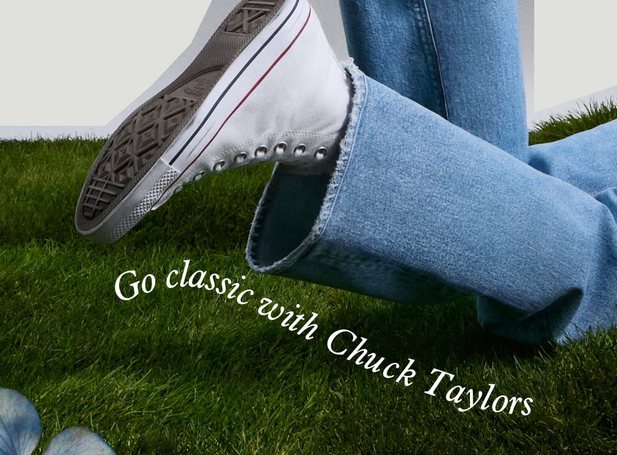 Go classic with Chuck Taylors
