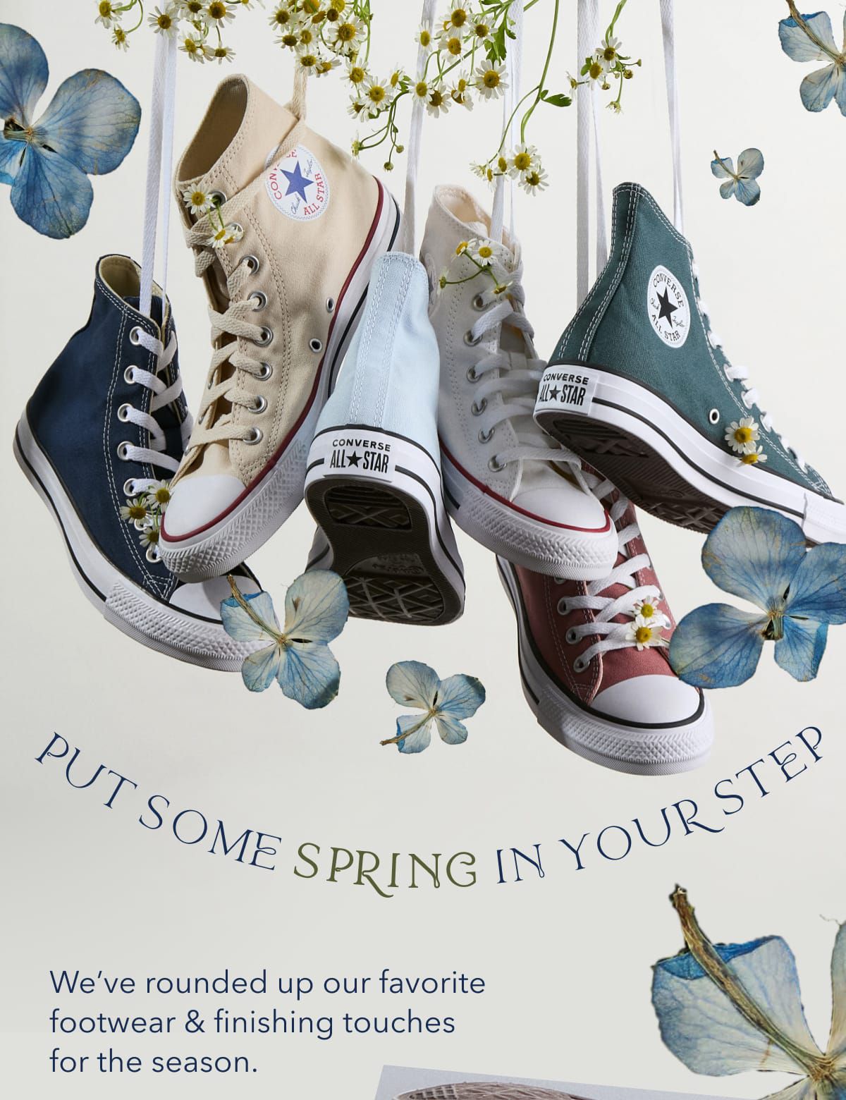 Put Some Spring in Your Step | We’ve rounded up our favorite footwear & finishing touches for the season.