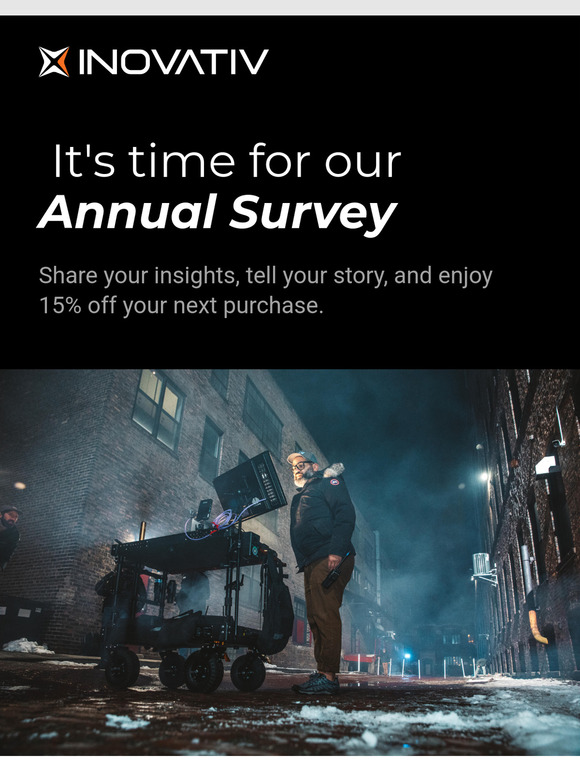 Take our Survey + Get 15% Off