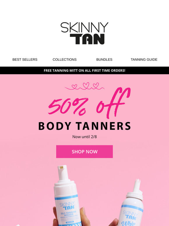 Sun-Kissed Savings: Body Tanners 50% Off