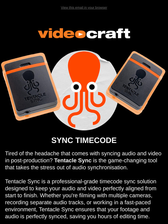 Sync Timecode with Tentacle Sync